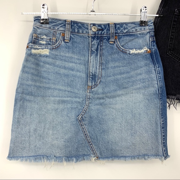 Abercrombie Fitch Jean Mini Skirt Bundle Black - Picture 5 of 8